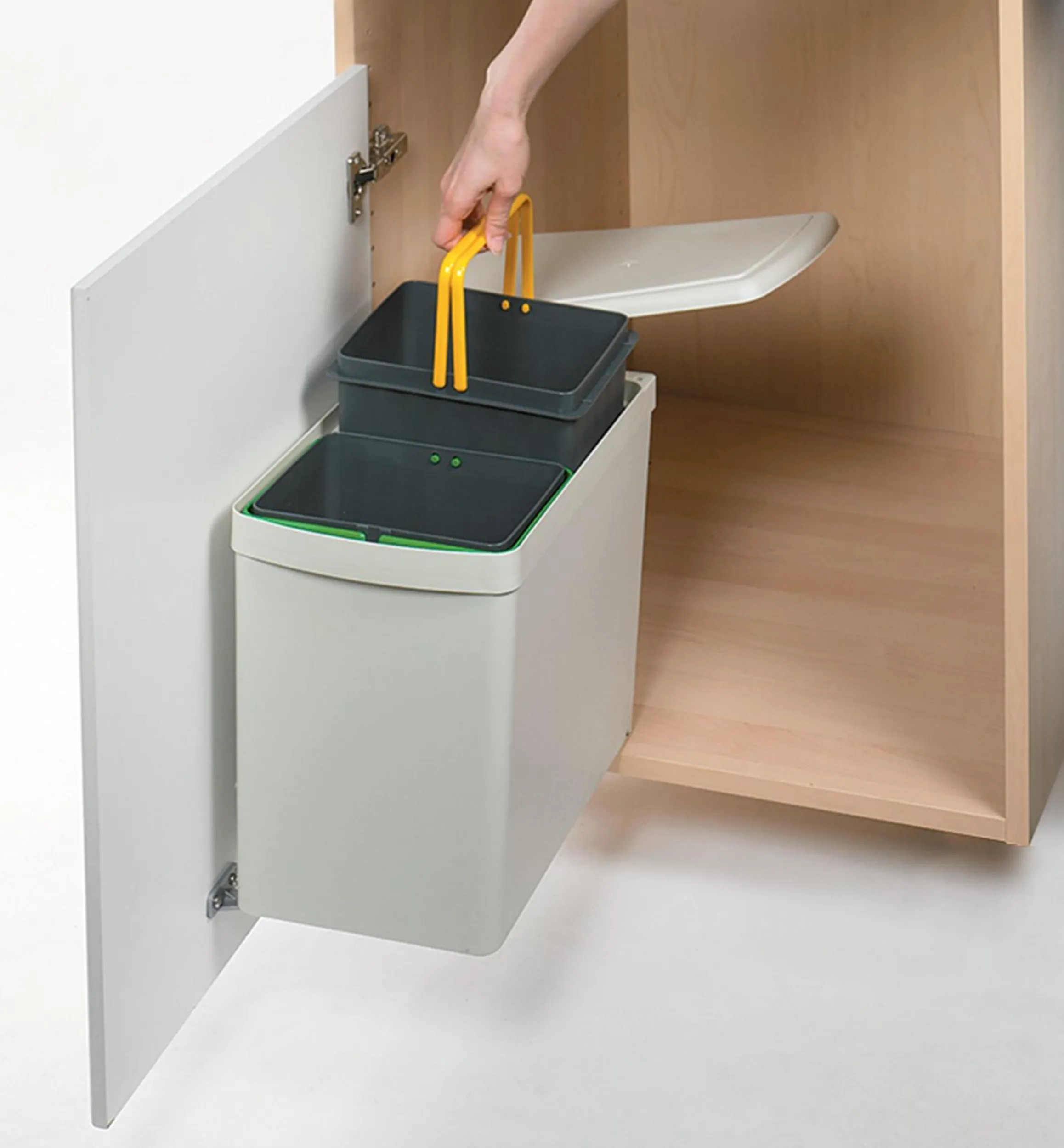 Lee Valley Composting|Composting>15 Litre Door-Mount Dual Waste Container