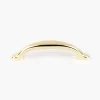 Lee Valley Pulls>4" Ultra-Bright Brass Finish Eclipse Pull