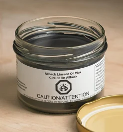 Lee Valley Supplies>Allbäck Black Linseed Oil Wax
