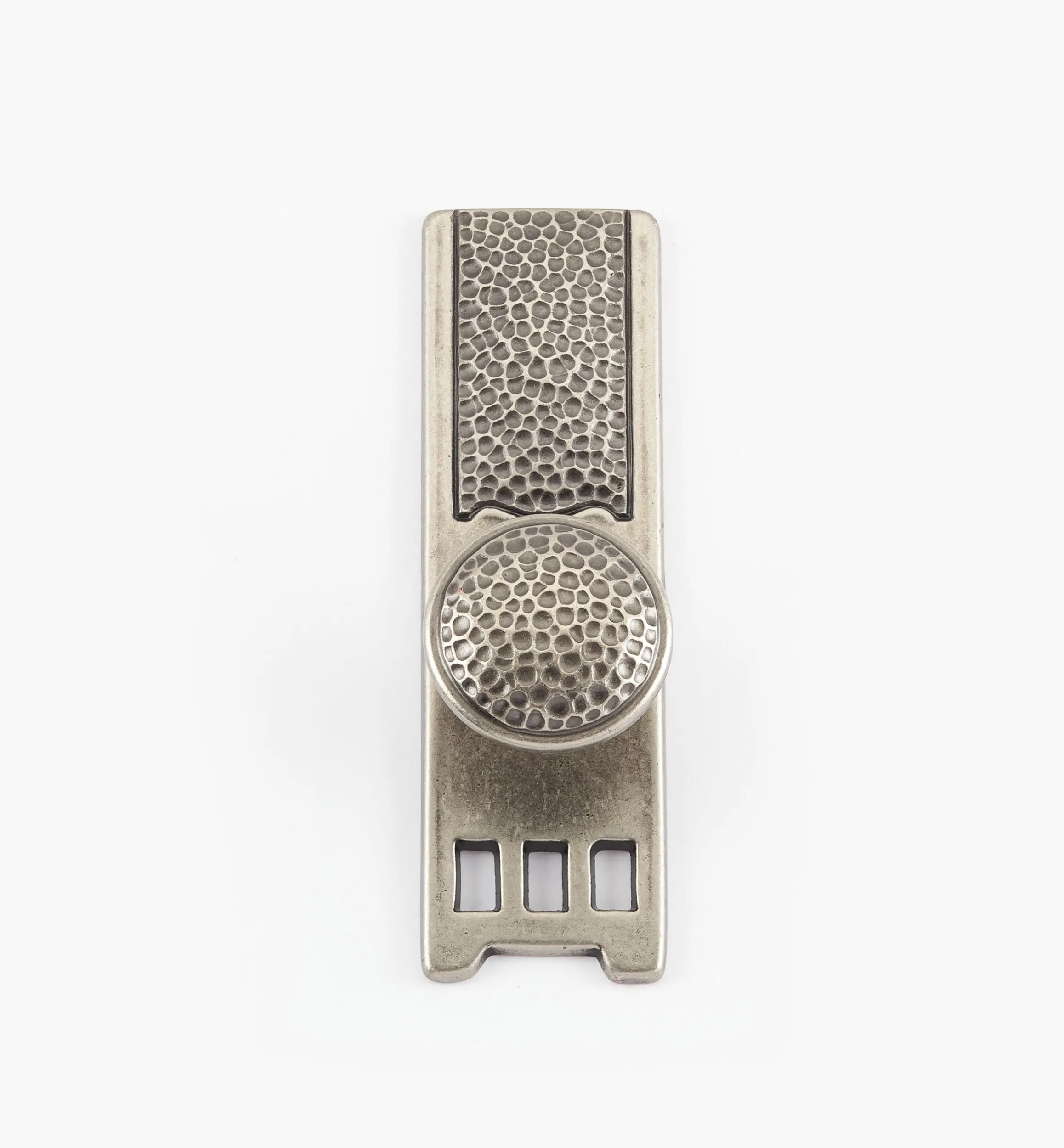 Lee Valley Knobs>Arts And Crafts II Knob With Escutcheon