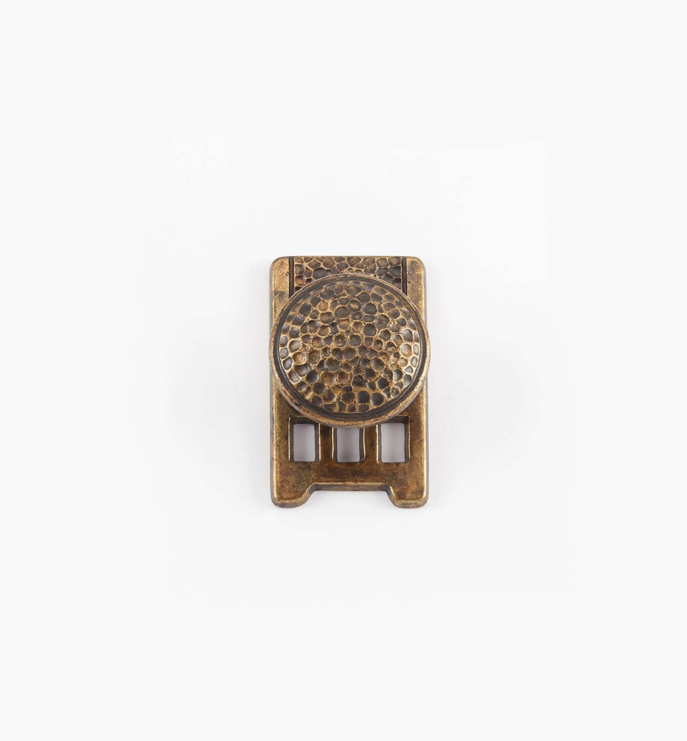 Lee Valley Knobs>Arts And Crafts II Knob With Escutcheon