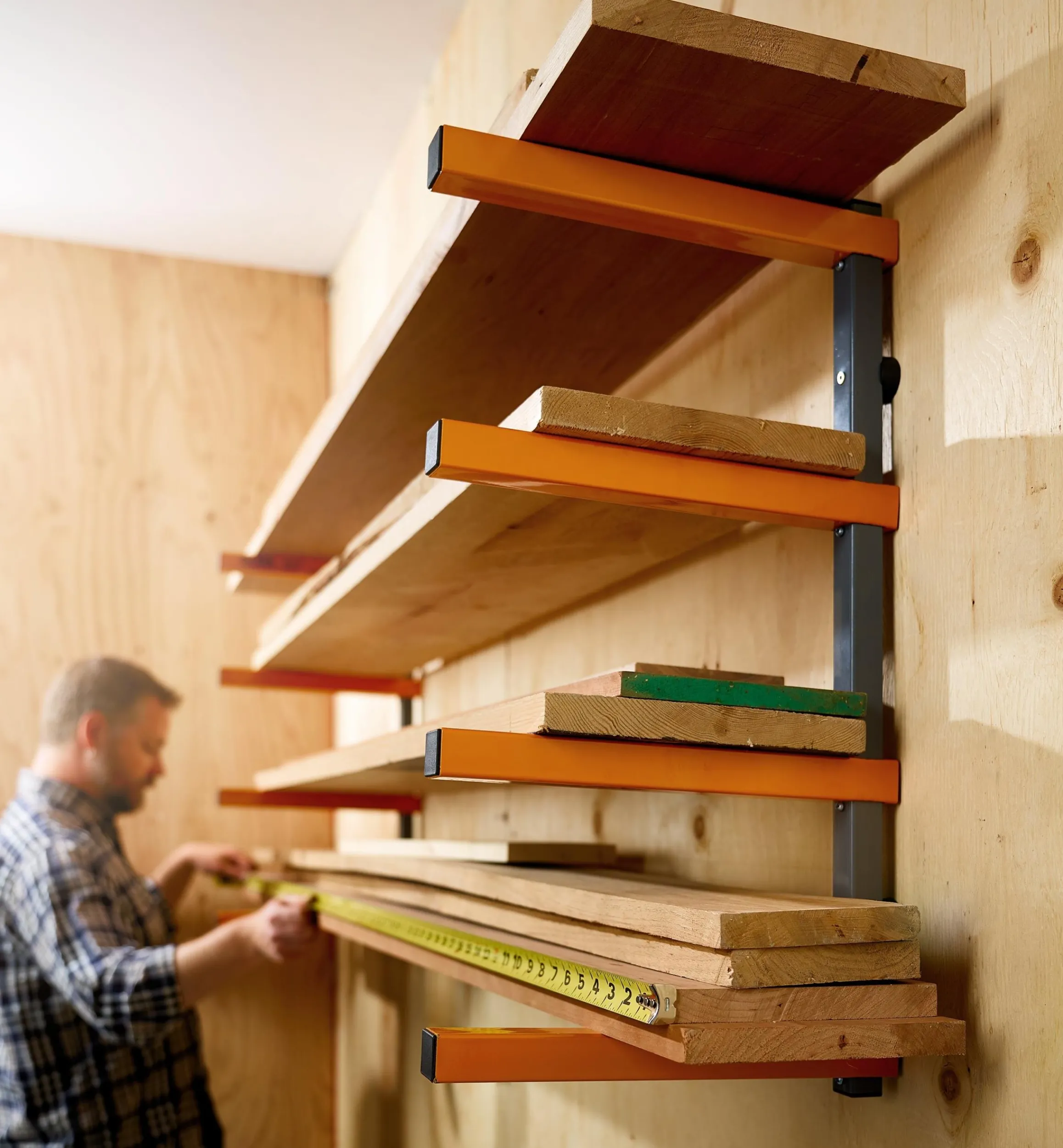 Lee Valley Storage Organization>Bora Four-Shelf Lumber Rack