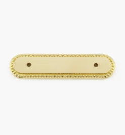 Lee Valley Escutcheons>Brass Pearl-Edge Handle Escutcheon