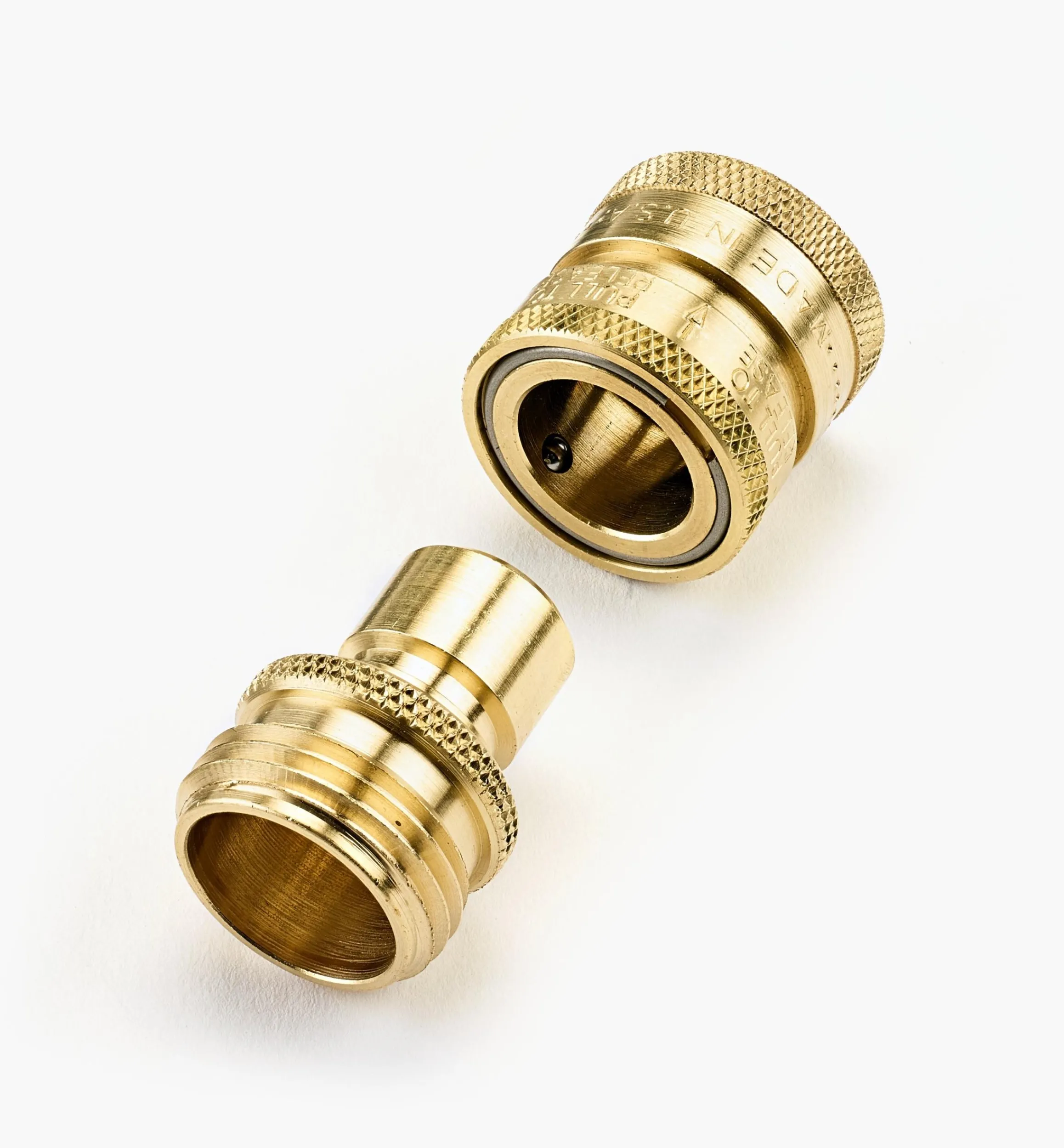 Lee Valley Hoses & Accessories>Brass Quick Couplers Set