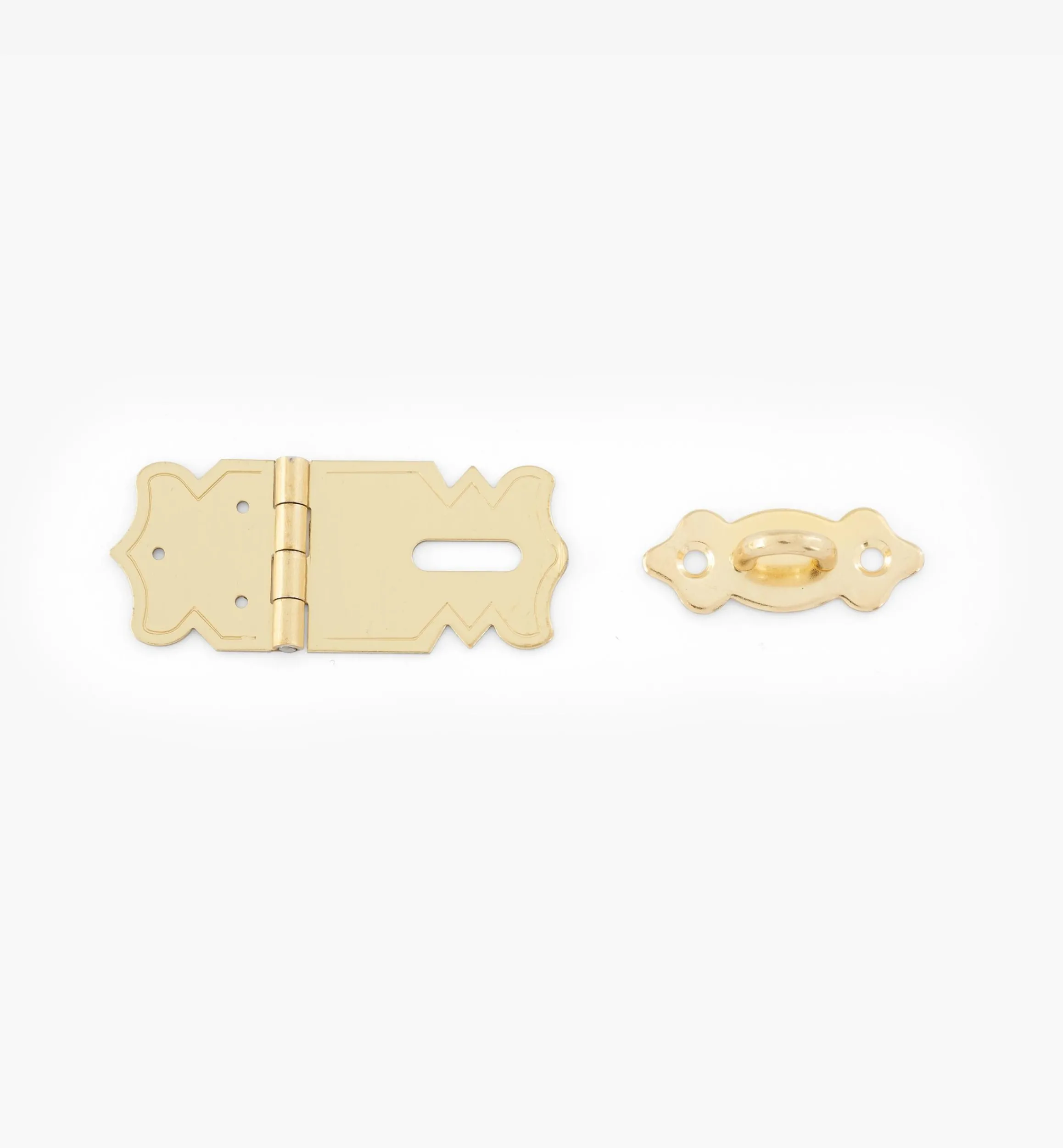 Lee Valley Latches>Brass-Plated Hasp