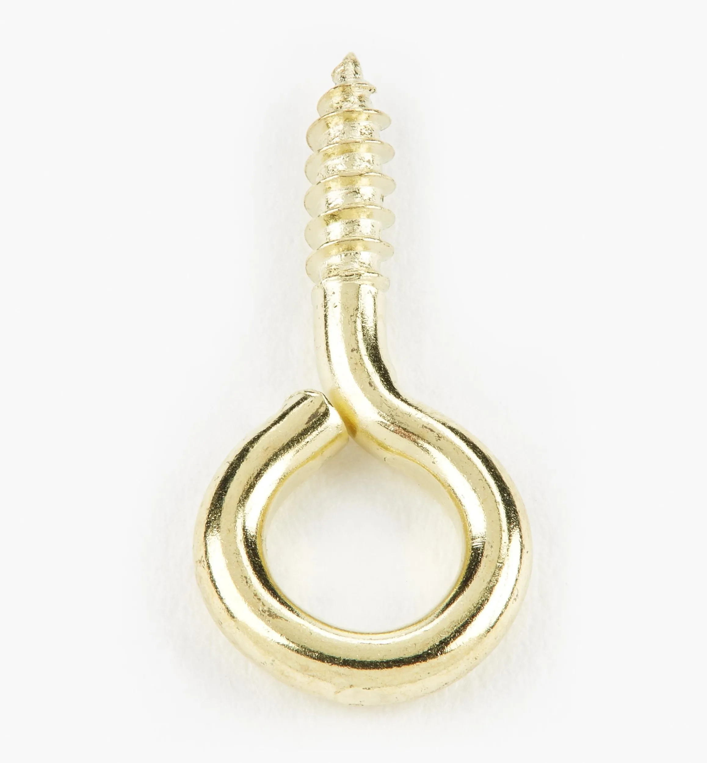 Lee Valley Hooks>Brass-Plated Screw Eyes