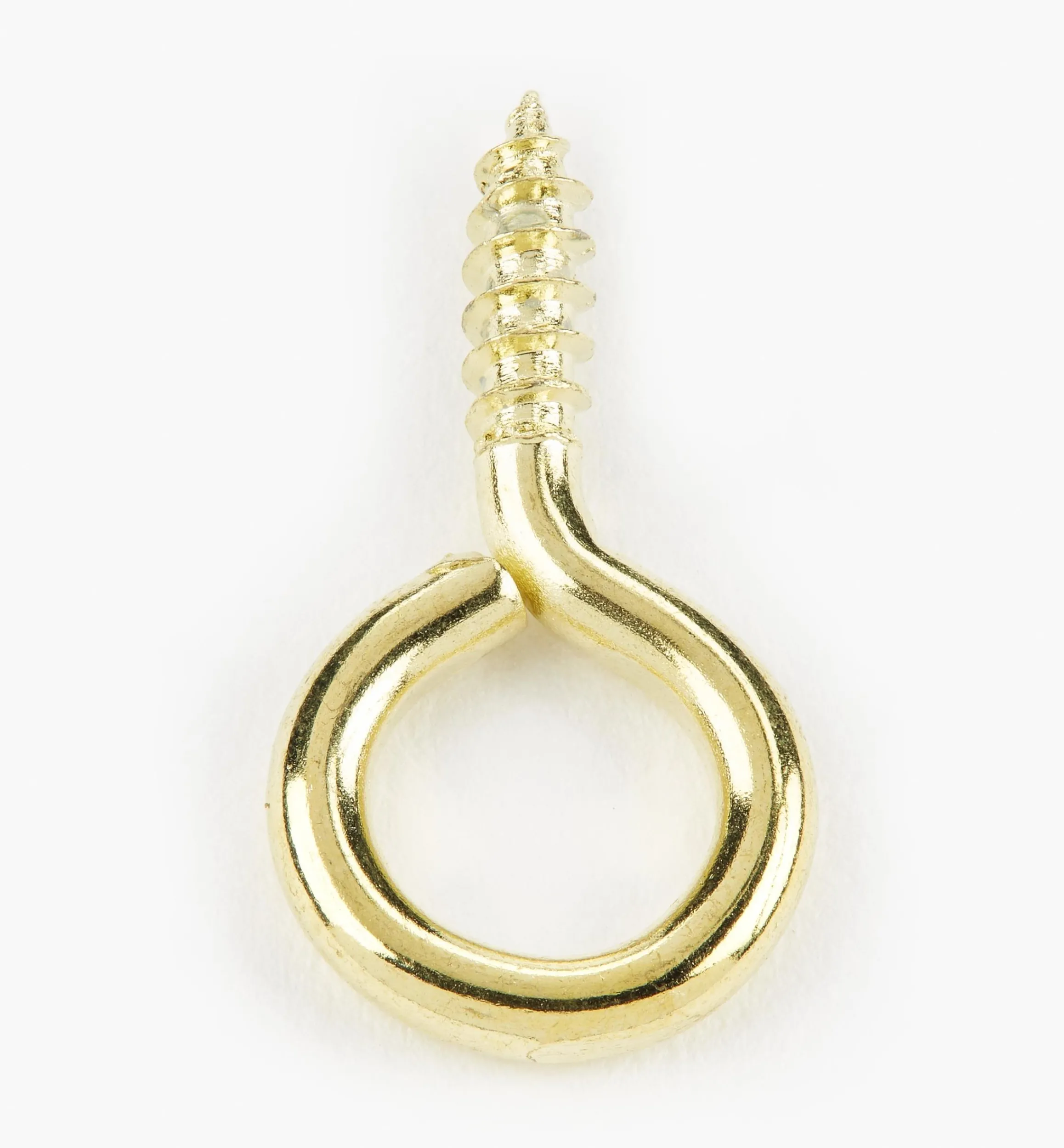 Lee Valley Hooks>Brass-Plated Screw Eyes