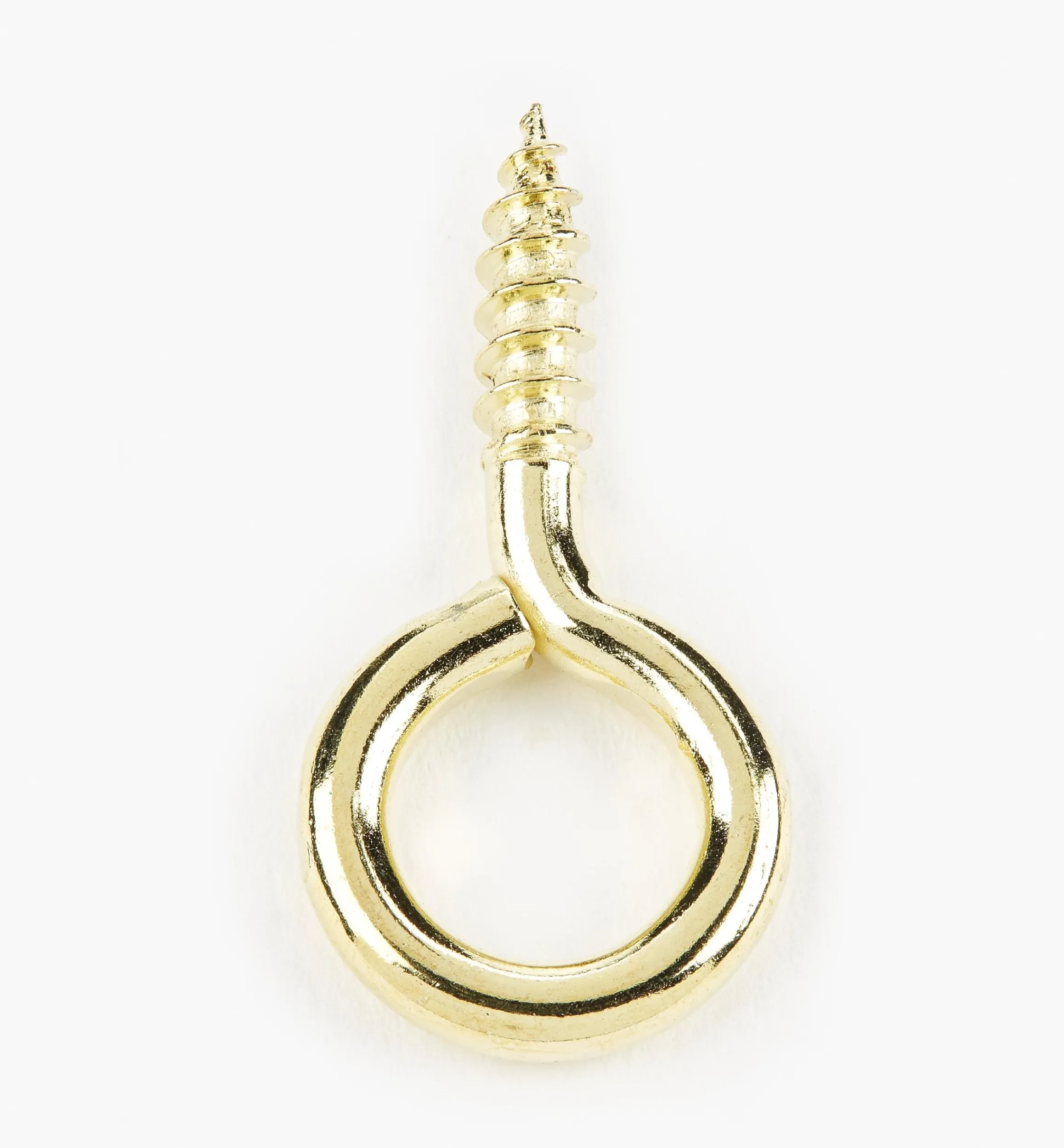 Lee Valley Hooks>Brass-Plated Screw Eyes