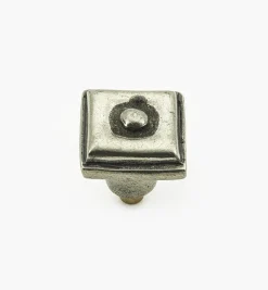 Lee Valley Knobs>Bright Pewter Square Knobs