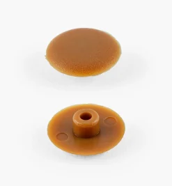 Lee Valley Fasteners>Brown Plastic Caps For Knock-Down Screws