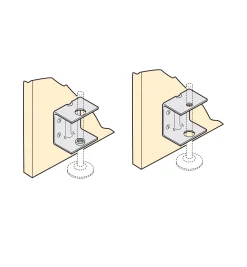 Lee Valley Levellers>Cabinet Leveller Panel Brackets