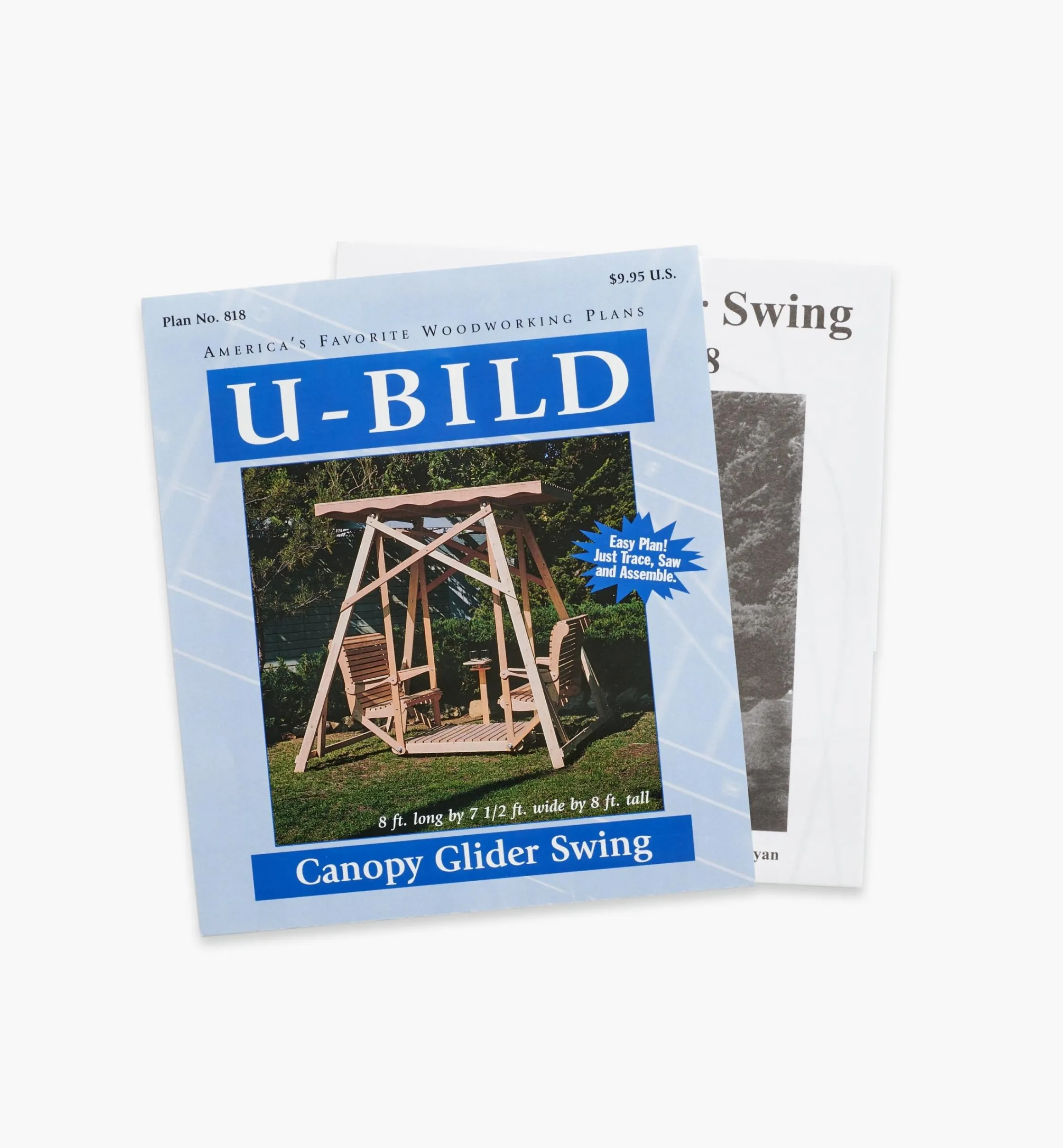 Lee Valley Plans>Canopy Glider Swing Plan