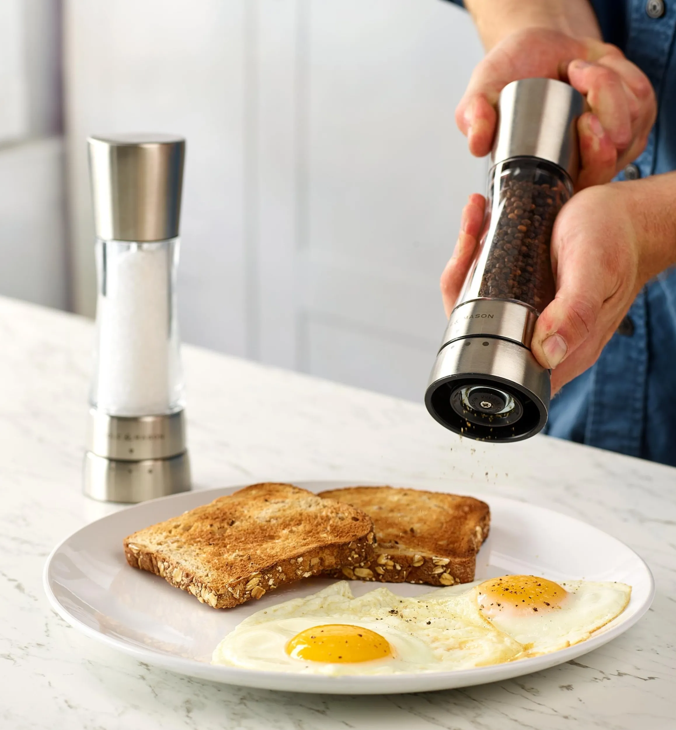 Lee Valley Kitchen Tools>Cole & Mason Salt & Pepper Mill Set