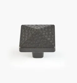 Lee Valley Knobs>Die-Cast "Forged" Square Knobs