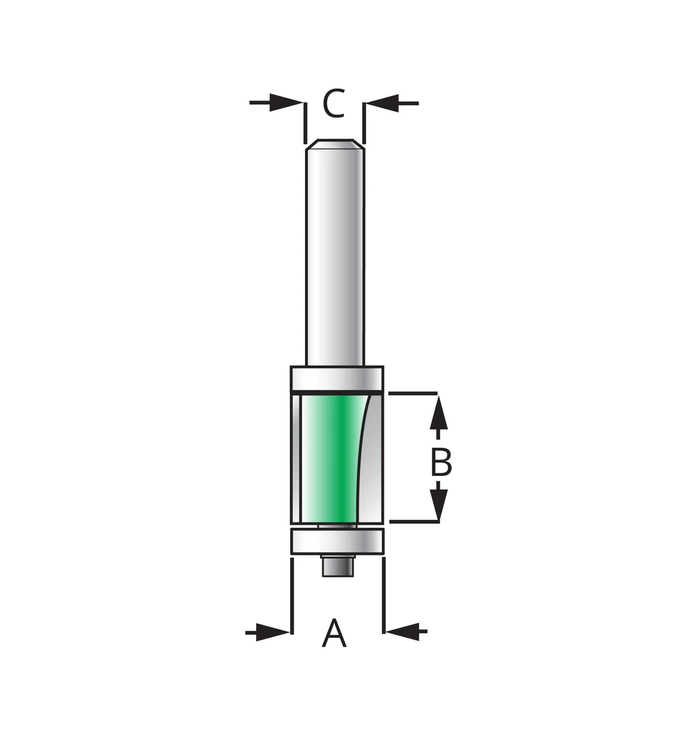 Lee Valley Routing>Double-Bearing Flush Trimming/Template Bits