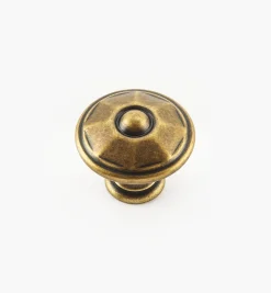 Lee Valley Knobs>Faceted Brass Knobs