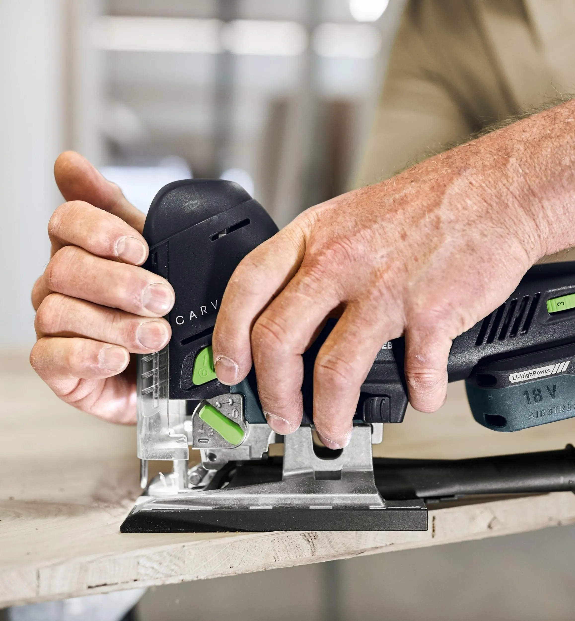 Lee Valley Power Tools>Festool Carvex PSC 420 Cordless Pendulum Jigsaw