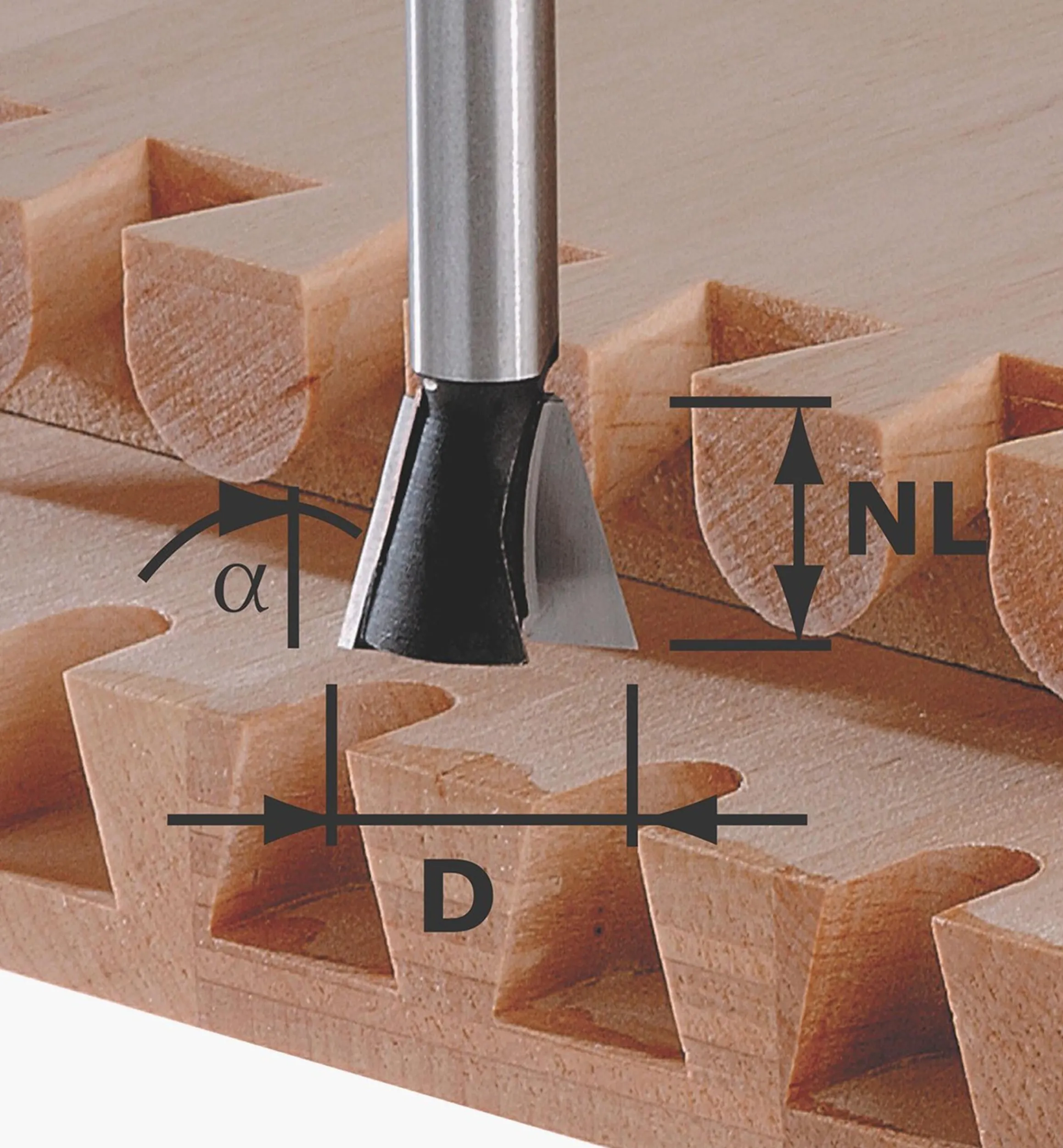 Lee Valley Routing>Festool Dovetail Router Bit For VS 600