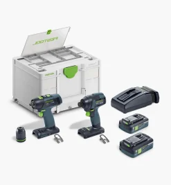 Lee Valley Power Tools>Festool Impact Driver & Drill Set TID18 HPC 4,0I-Set T18