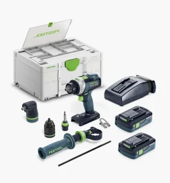 Lee Valley Power Tools>Festool TPC 18/4 I Quadrive Cordless Drill Set