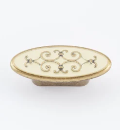 Lee Valley Knobs>Filigree Oval Knob