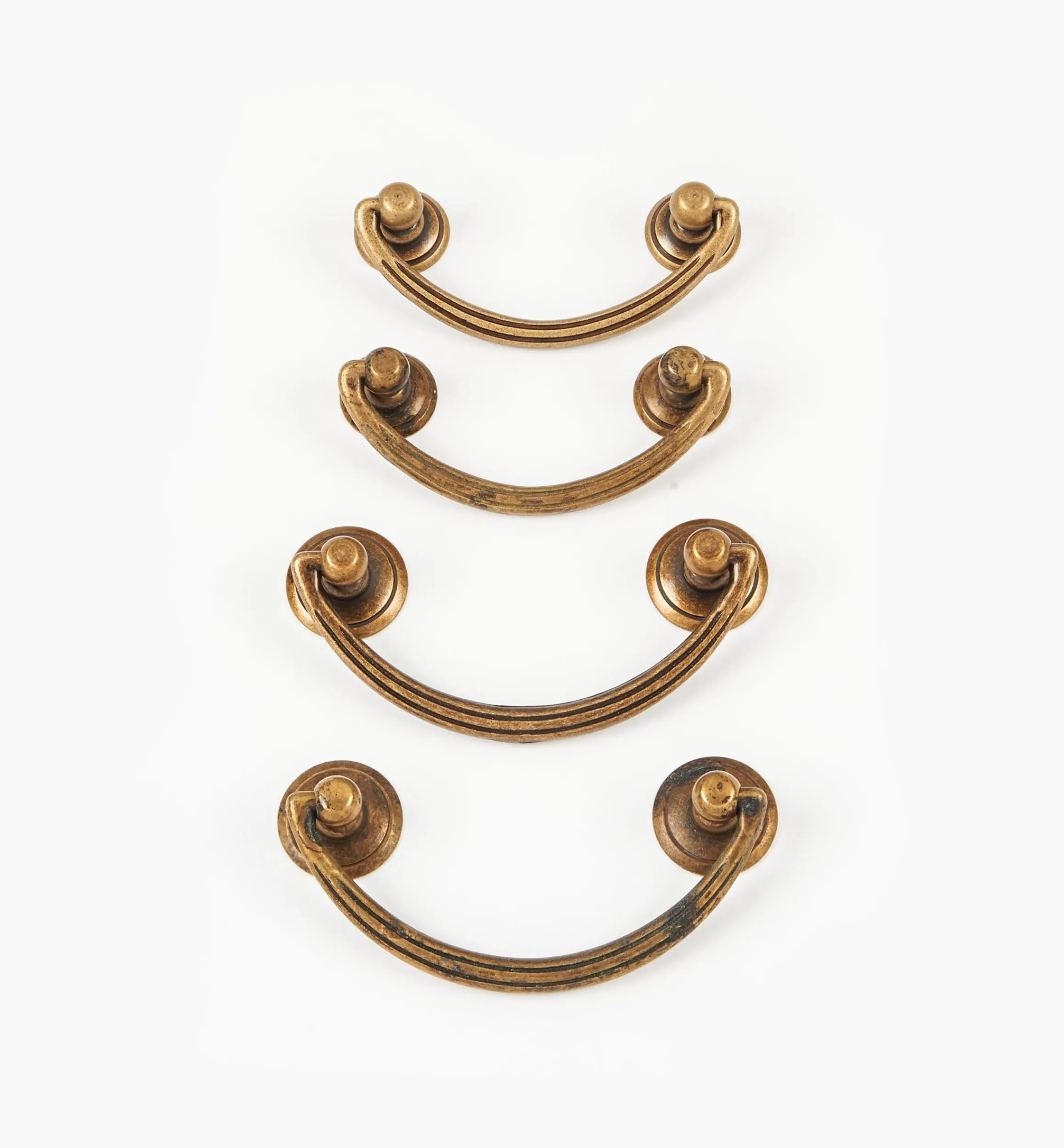 Lee Valley Pulls>Fluted Brass Handles