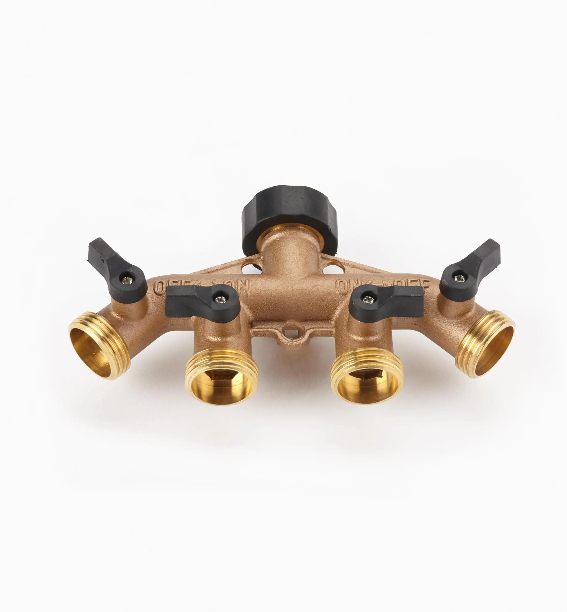 Lee Valley Hoses & Accessories>Four-Way Brass Manifold
