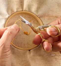 Lee Valley Toys & Games>Gold-Plated Stork Scissors