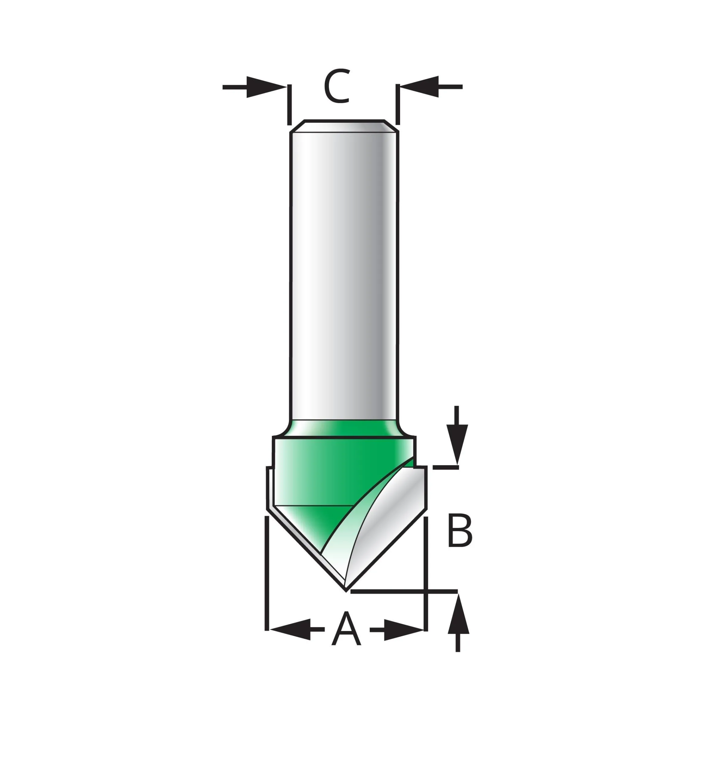 Lee Valley Routing>Groove Bits - 90° Angle