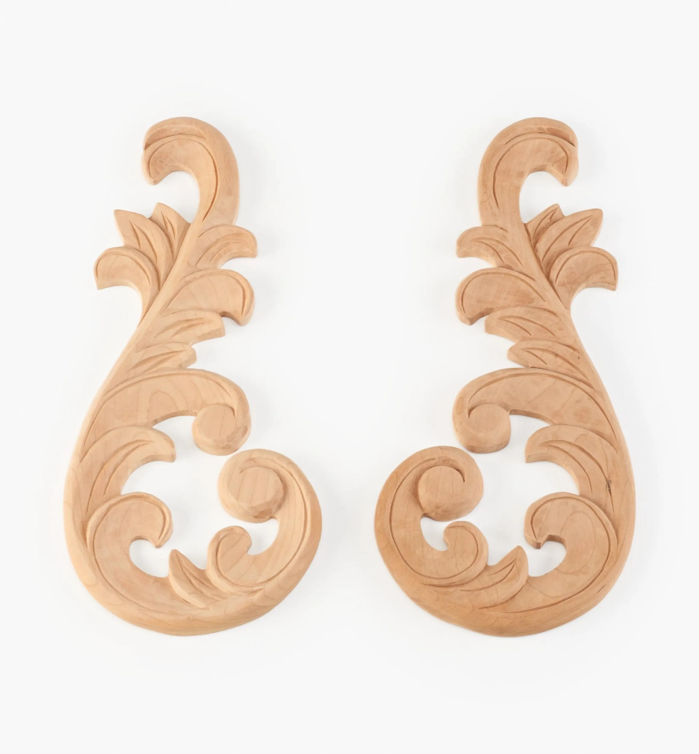 Lee Valley Project Supplies>Hand-Carved Matched Wooden Scrolls