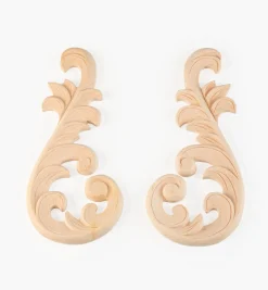 Lee Valley Project Supplies>Hand-Carved Matched Wooden Scrolls