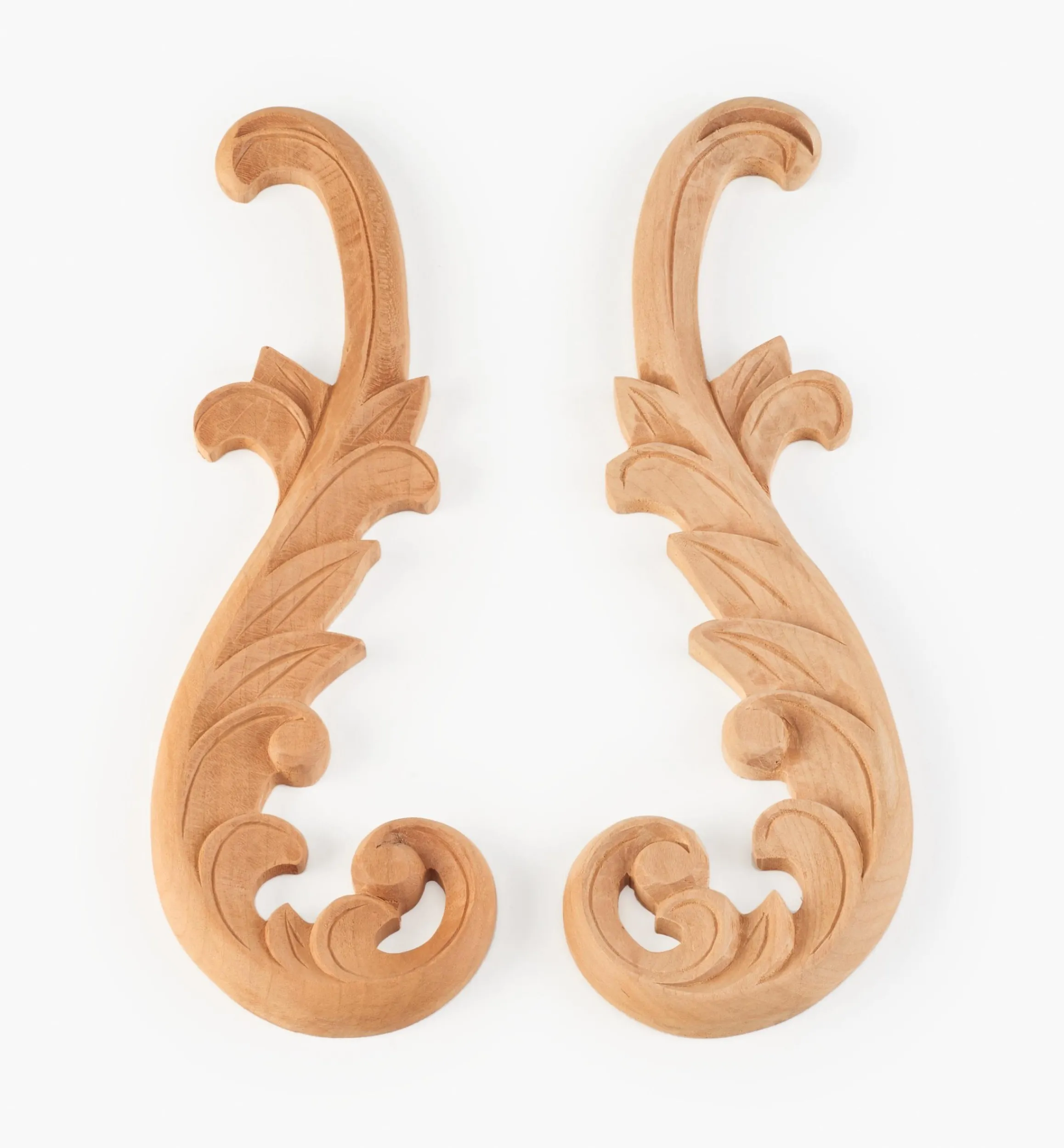 Lee Valley Project Supplies>Hand-Carved Matched Wooden Scrolls