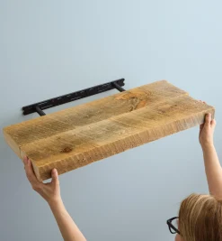 Lee Valley Storage Organization>Heavy-Duty Floating Shelf & Mantel Brackets