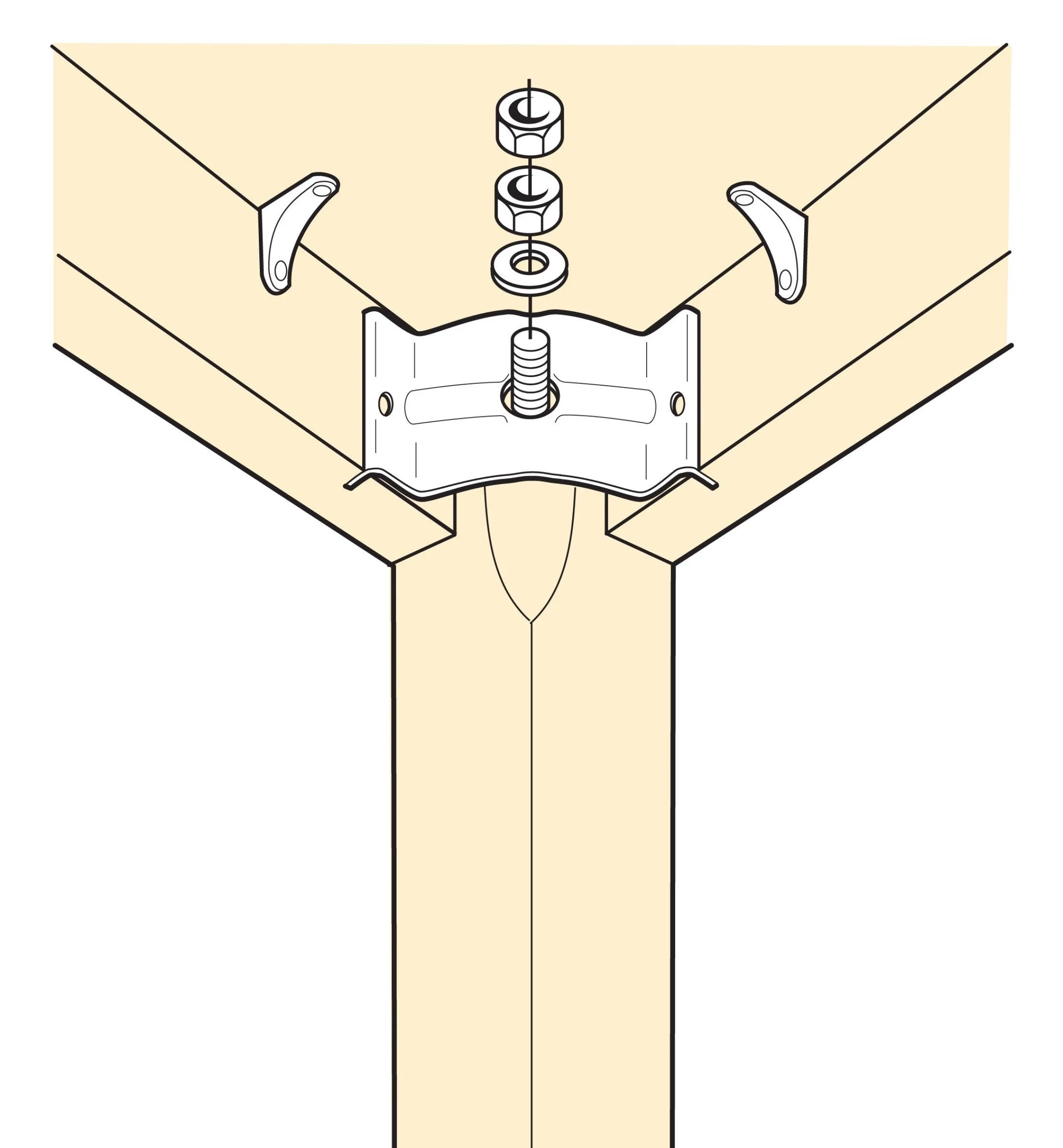 Lee Valley Table Hardware>Heavy-Duty Leg Braces
