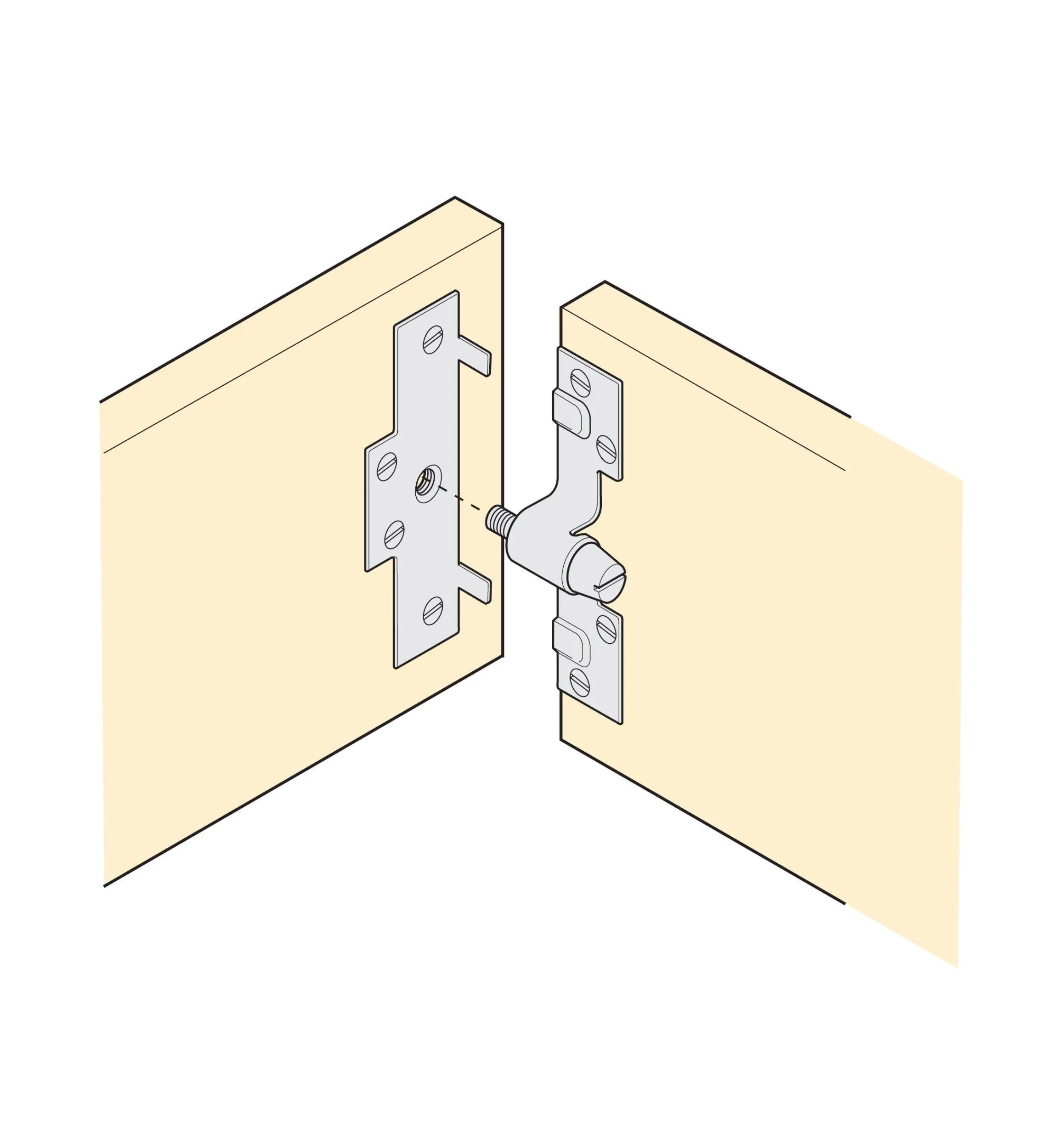 Lee Valley Bed Hardware>Knock-Down Bed Hardware