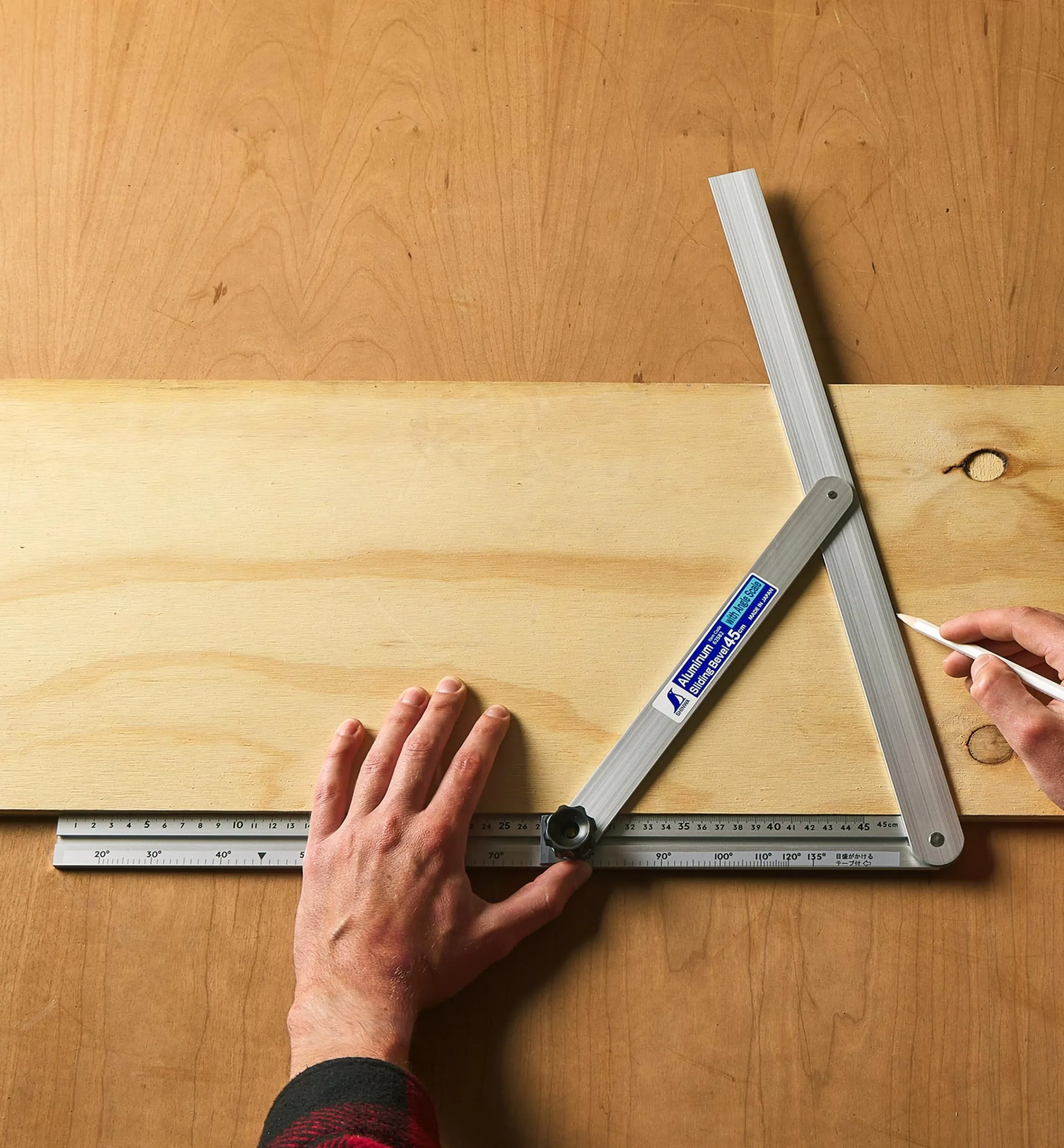 Lee Valley Marking & Measuring>Large Aluminum Bevel