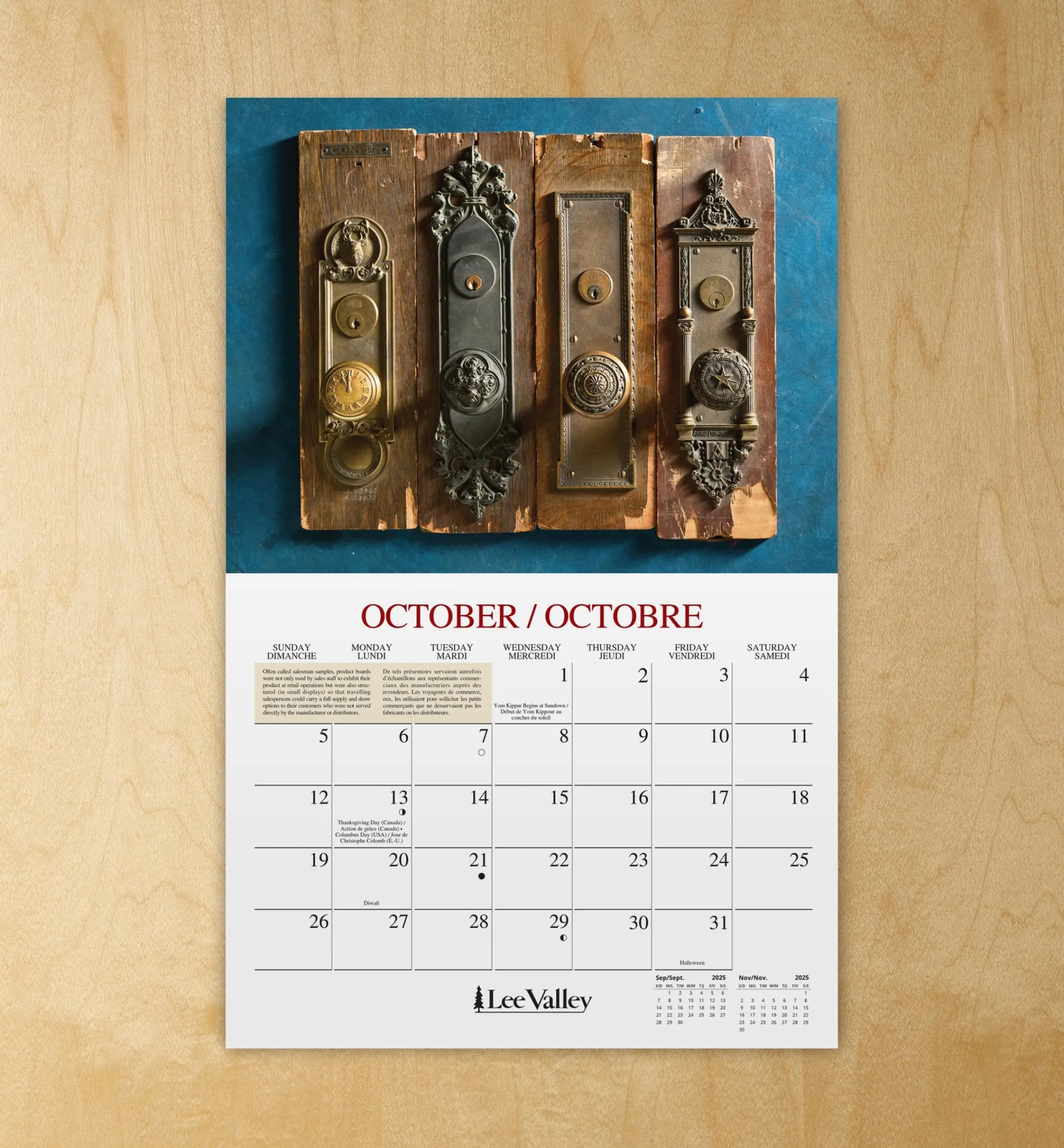 Lee Valley Office>16-Month Woodworking Calendar