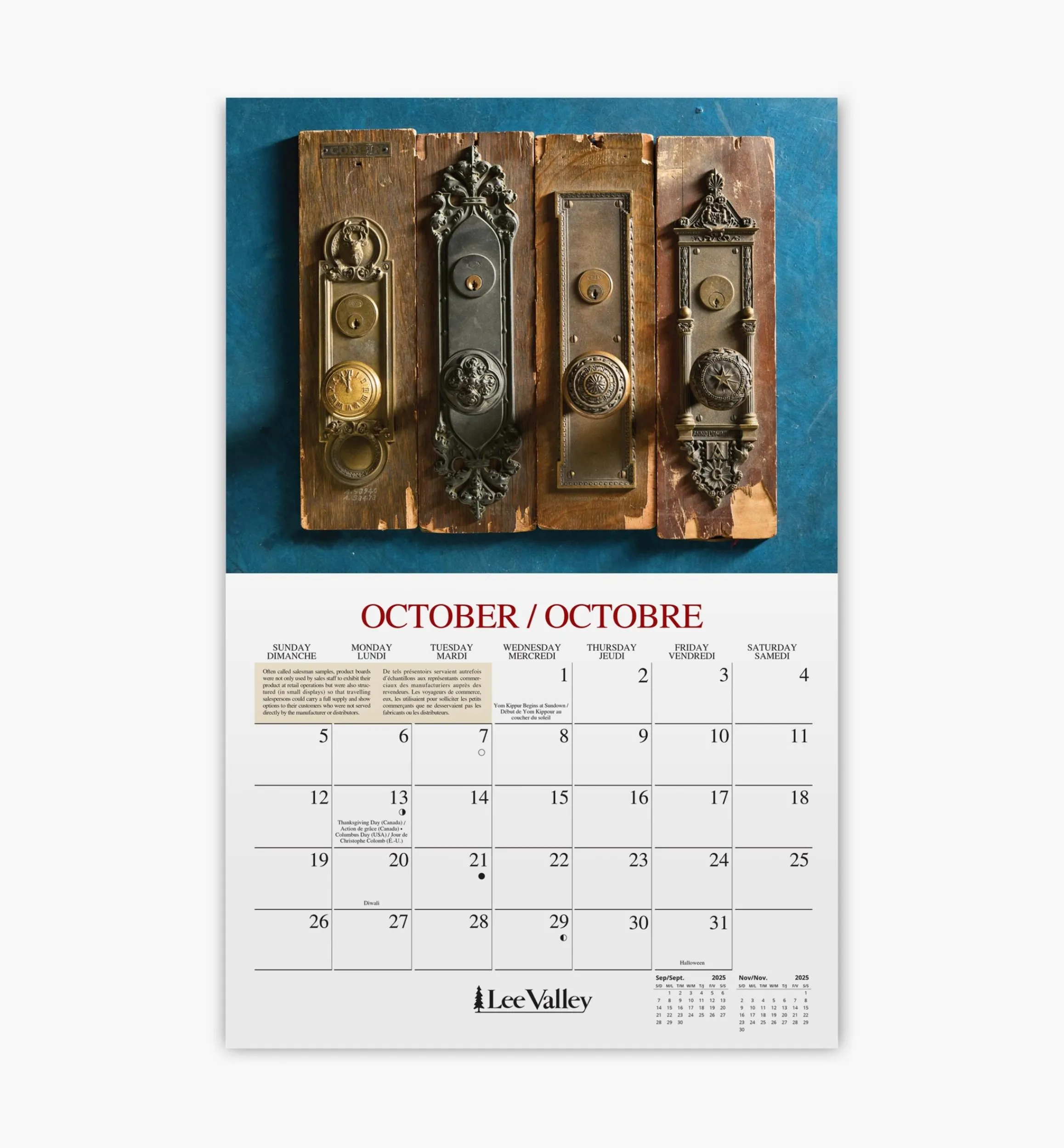 Lee Valley Office>16-Month Woodworking Calendar