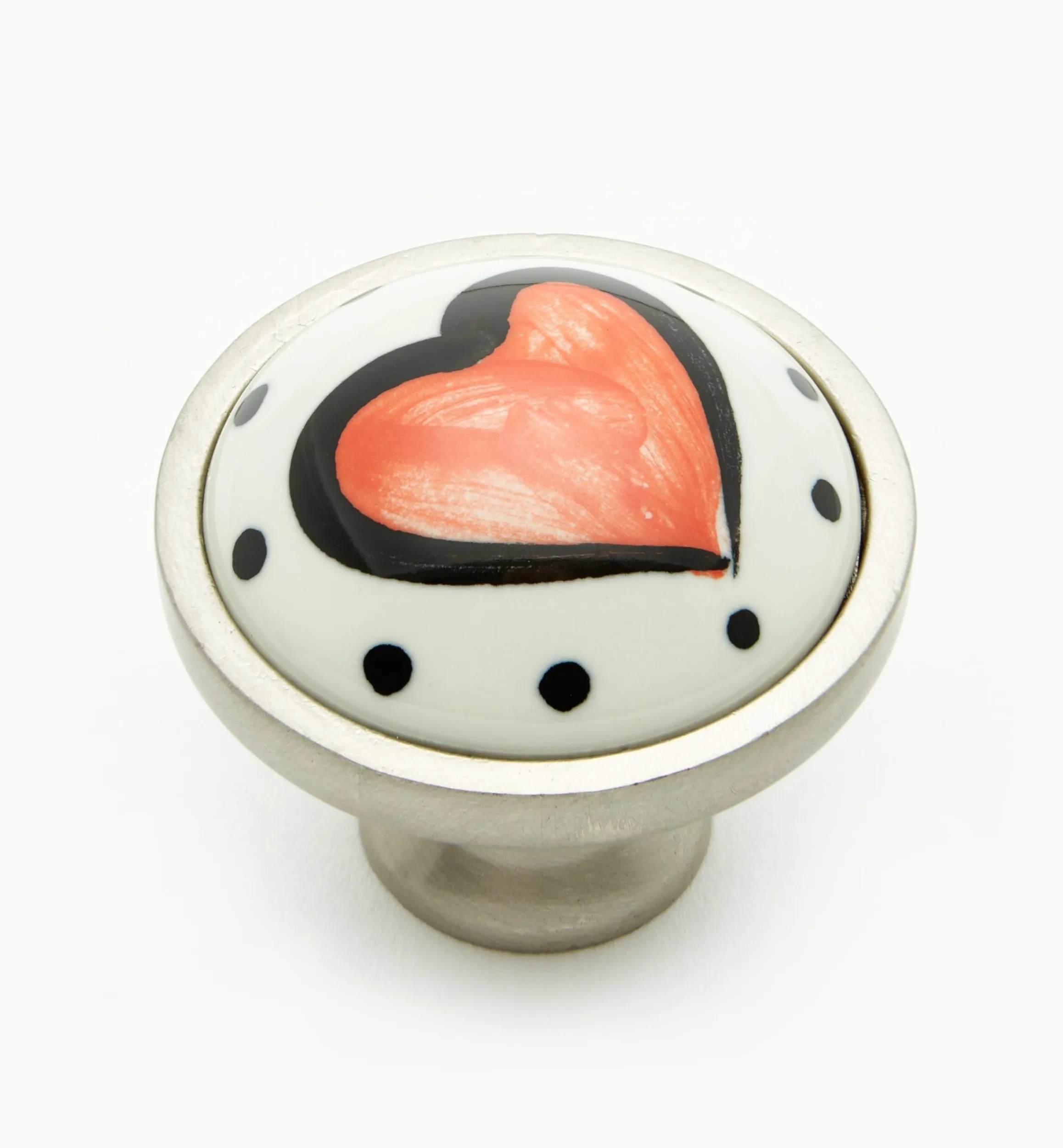 Lee Valley Knobs>Liberty Ceramic Heart Knobs