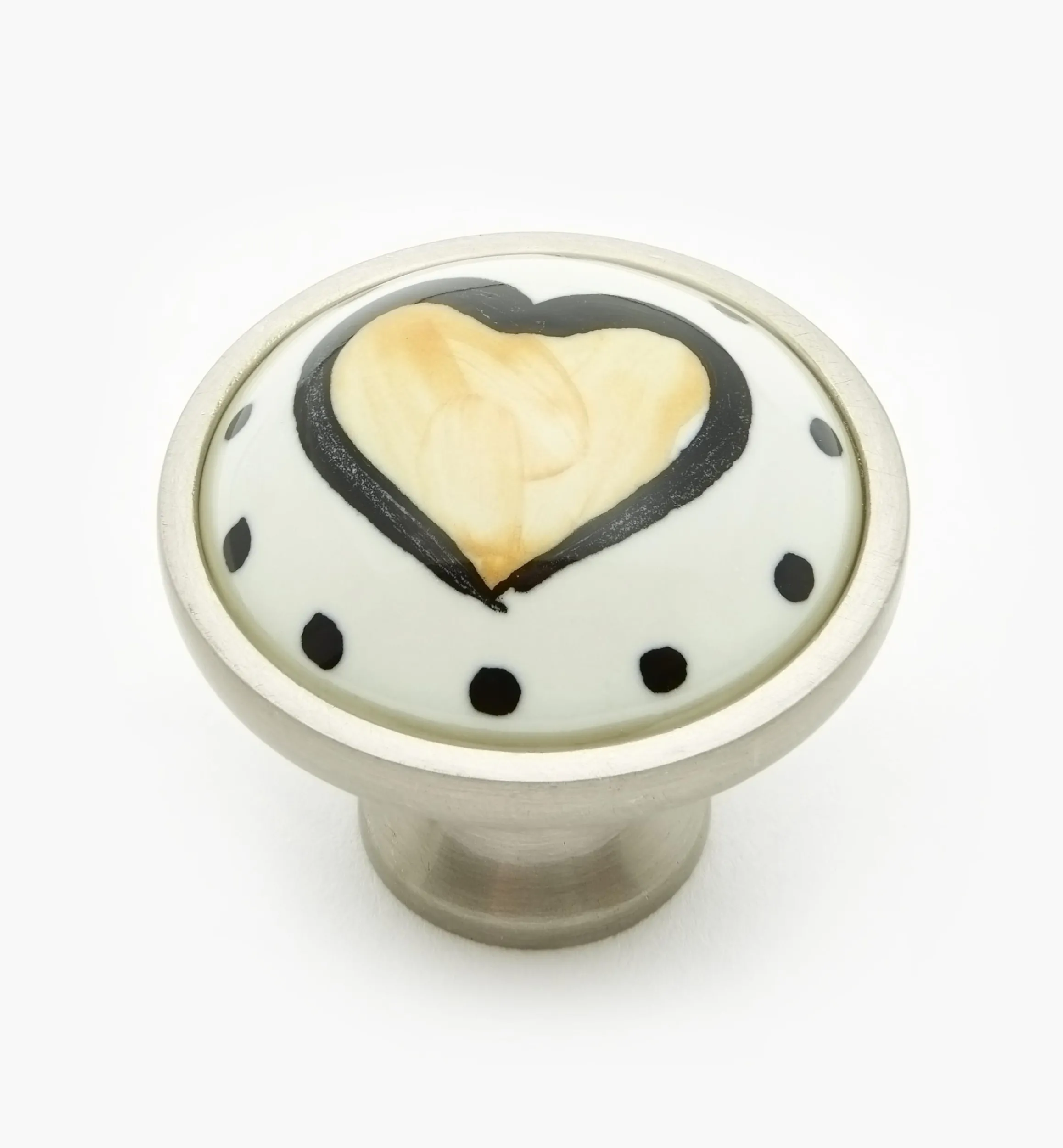 Lee Valley Knobs>Liberty Ceramic Heart Knobs
