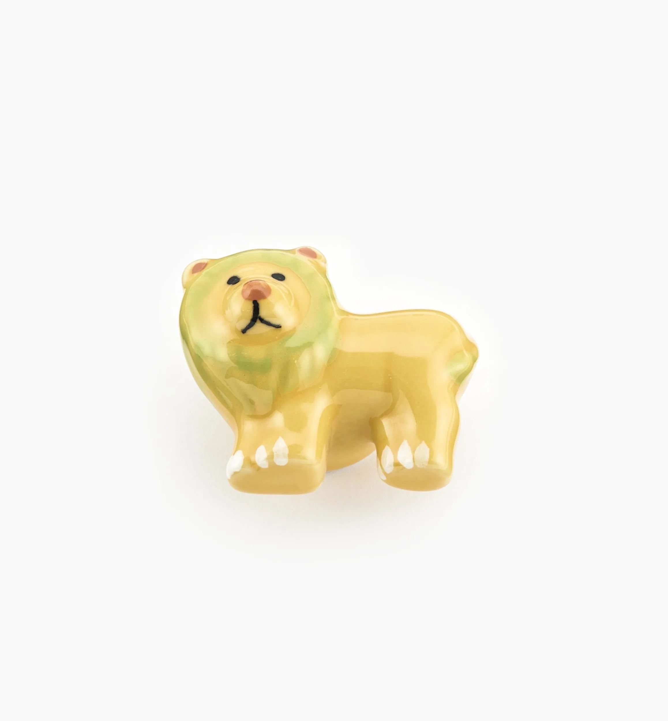 Lee Valley Knobs>Lion Ceramic Knob