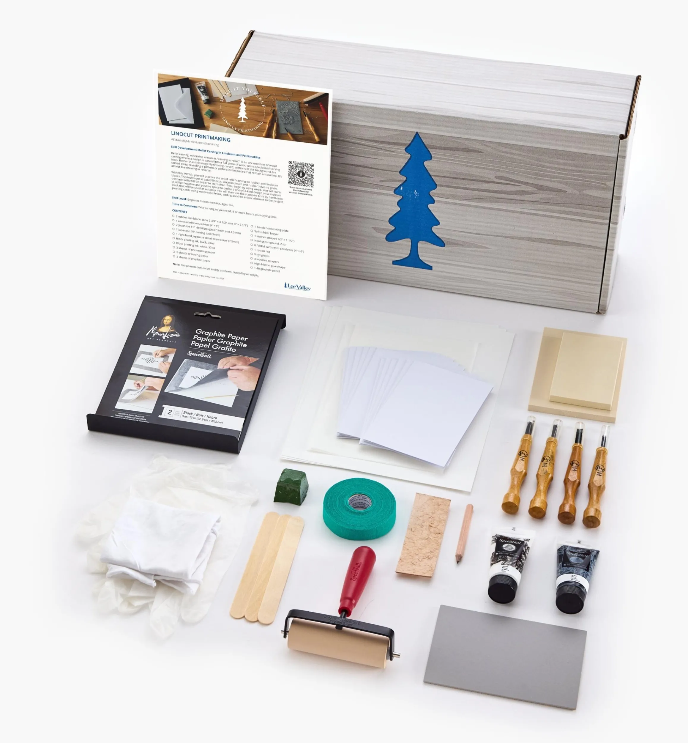 Lee Valley Supplies>Make It Yourself Linocut Printmaking Kit