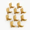 Lee Valley Knobs>Matte Gold Hot Pepper Knob