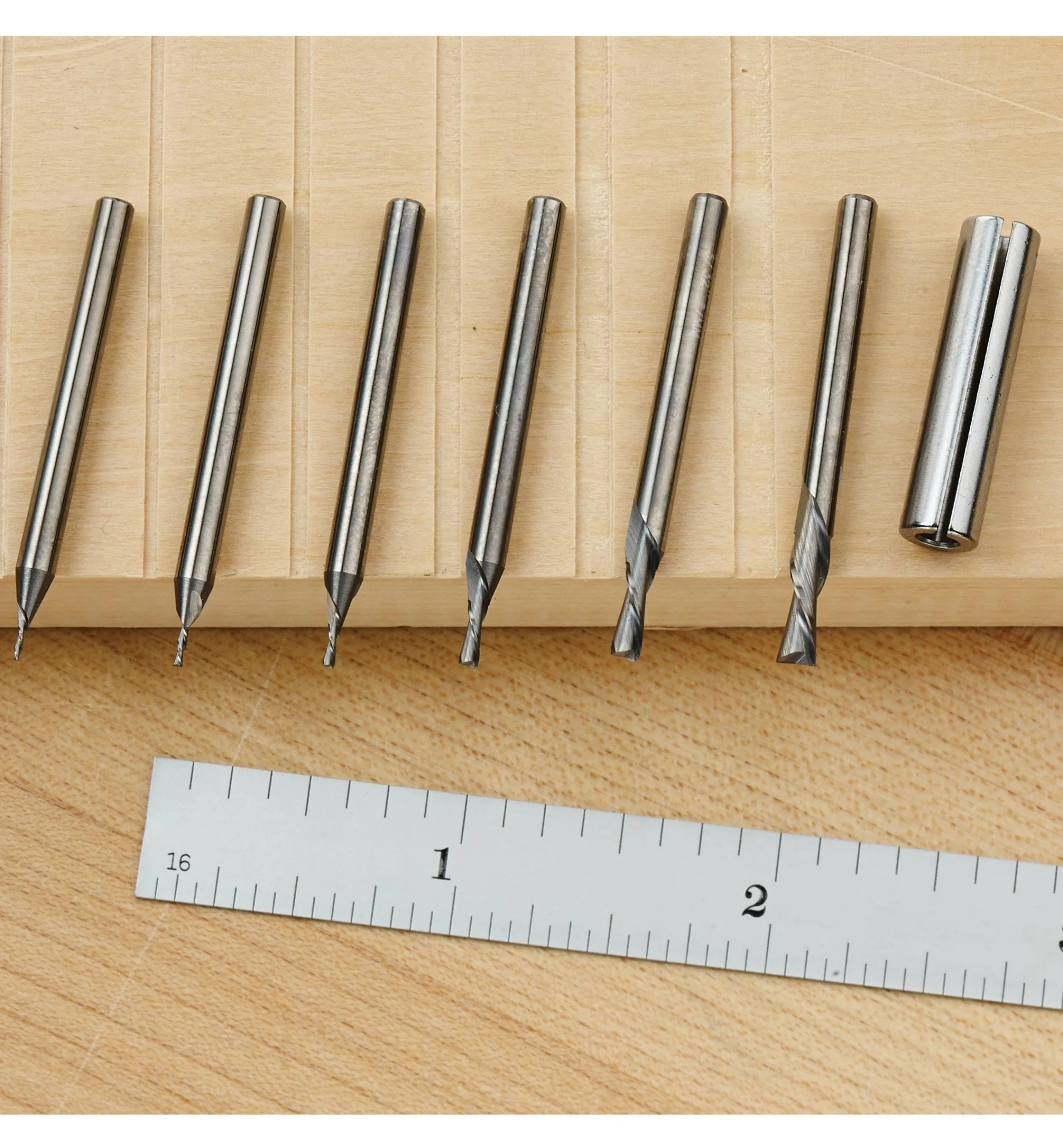 Lee Valley Routing>Mini Downcut Spiral Bits
