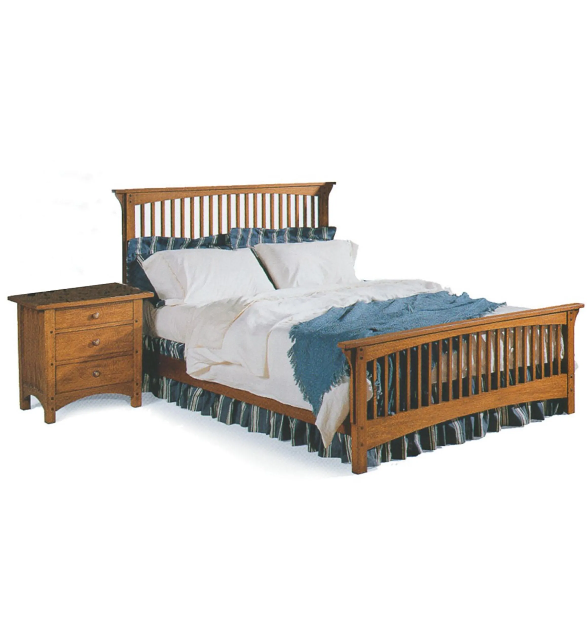 Lee Valley Plans>Mission Bed & Nightstand Plan