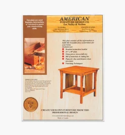 Lee Valley Plans>Mission End Table Plan