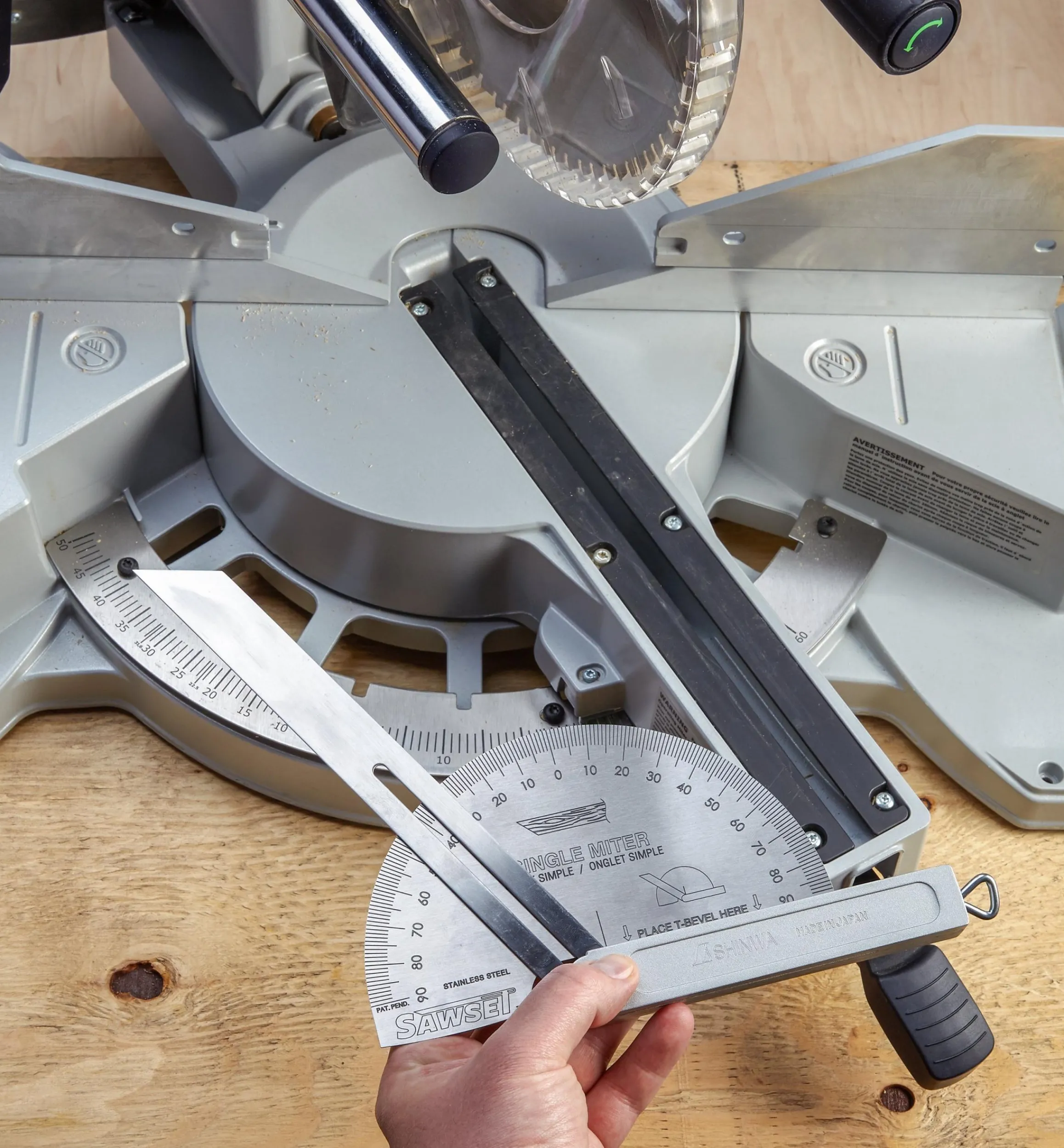 Lee Valley Marking & Measuring>Miter-Saw Setting Guide