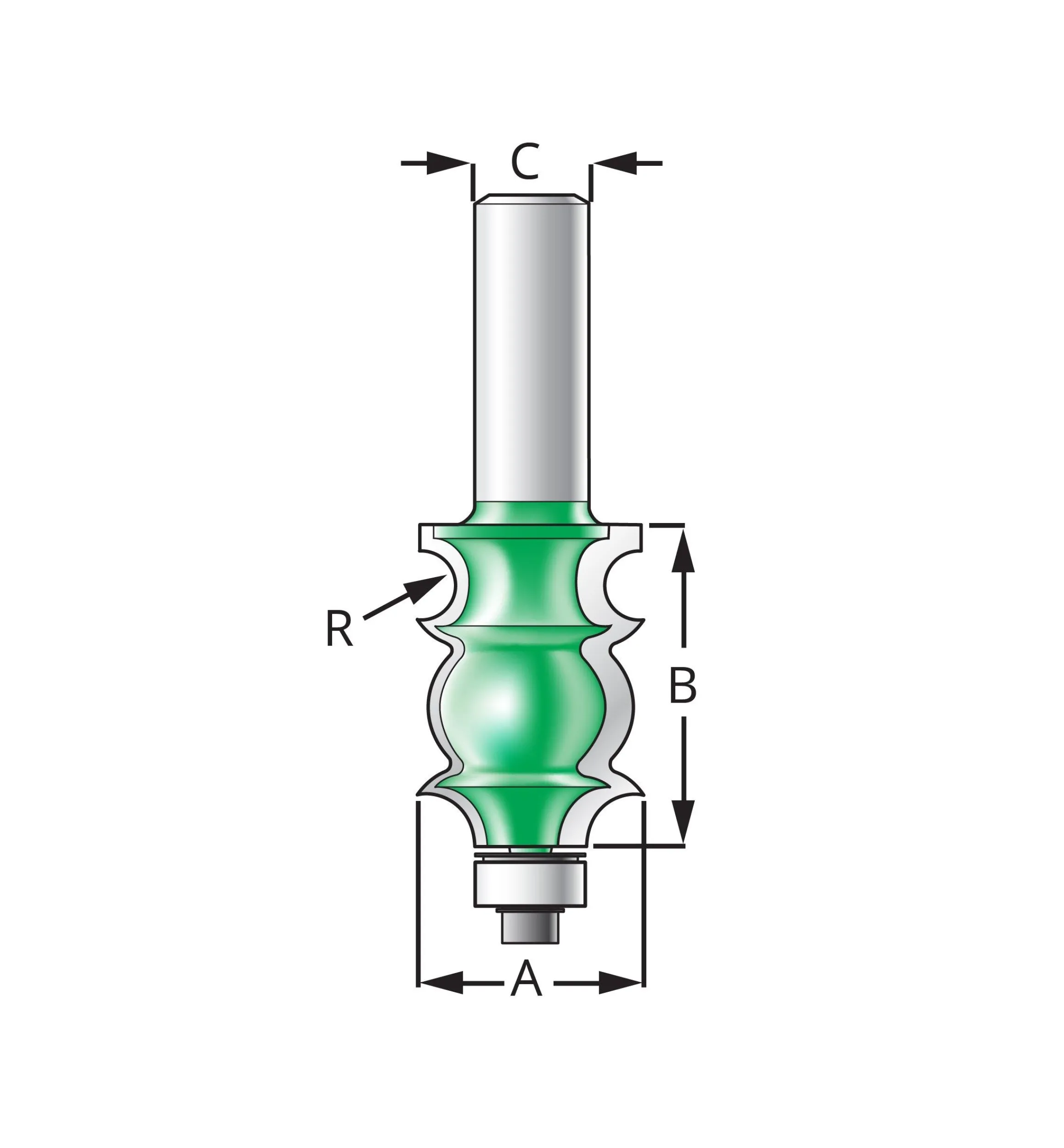 Lee Valley Routing>Molding #3 Bits