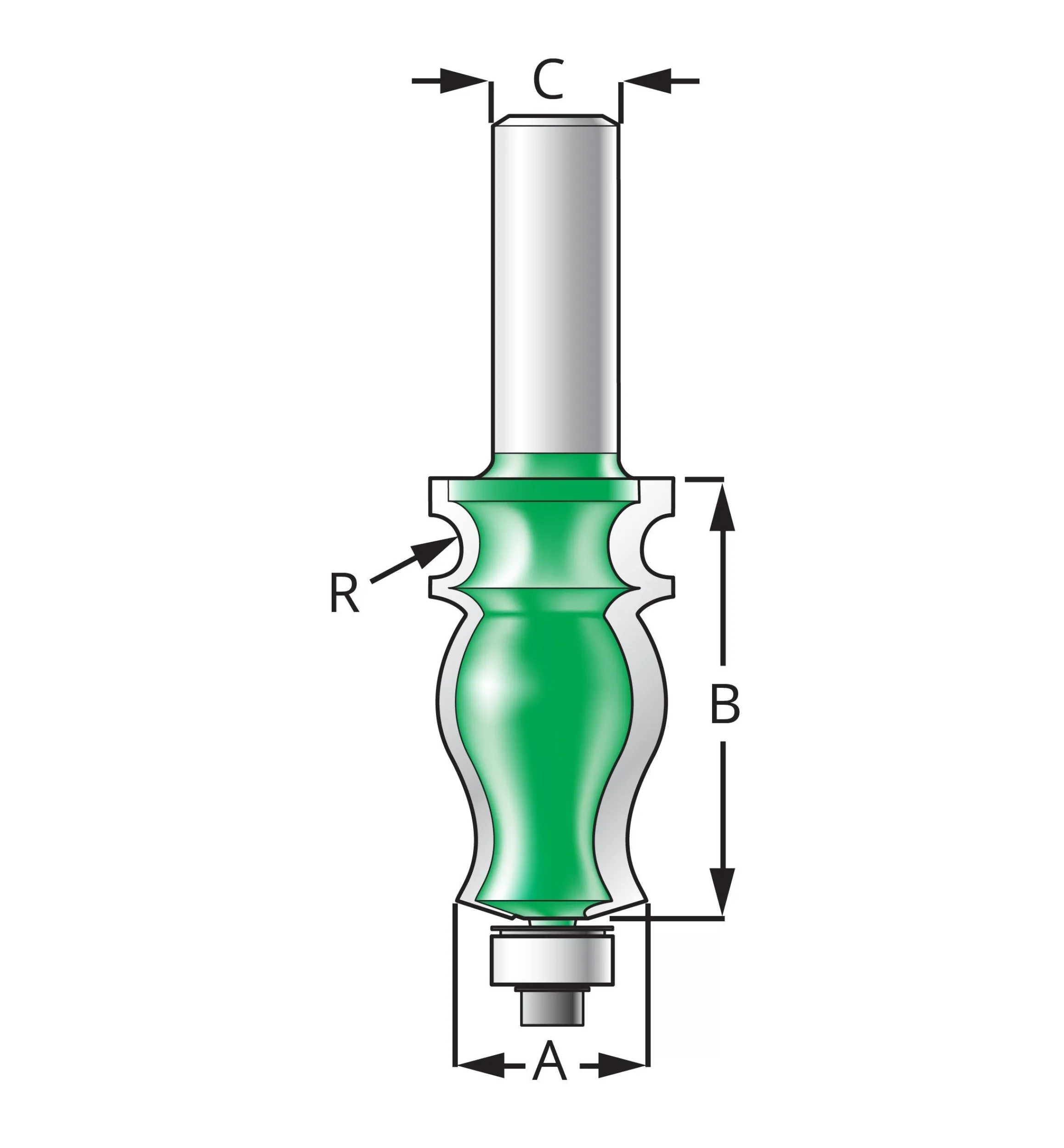 Lee Valley Routing>Molding #4 Bits