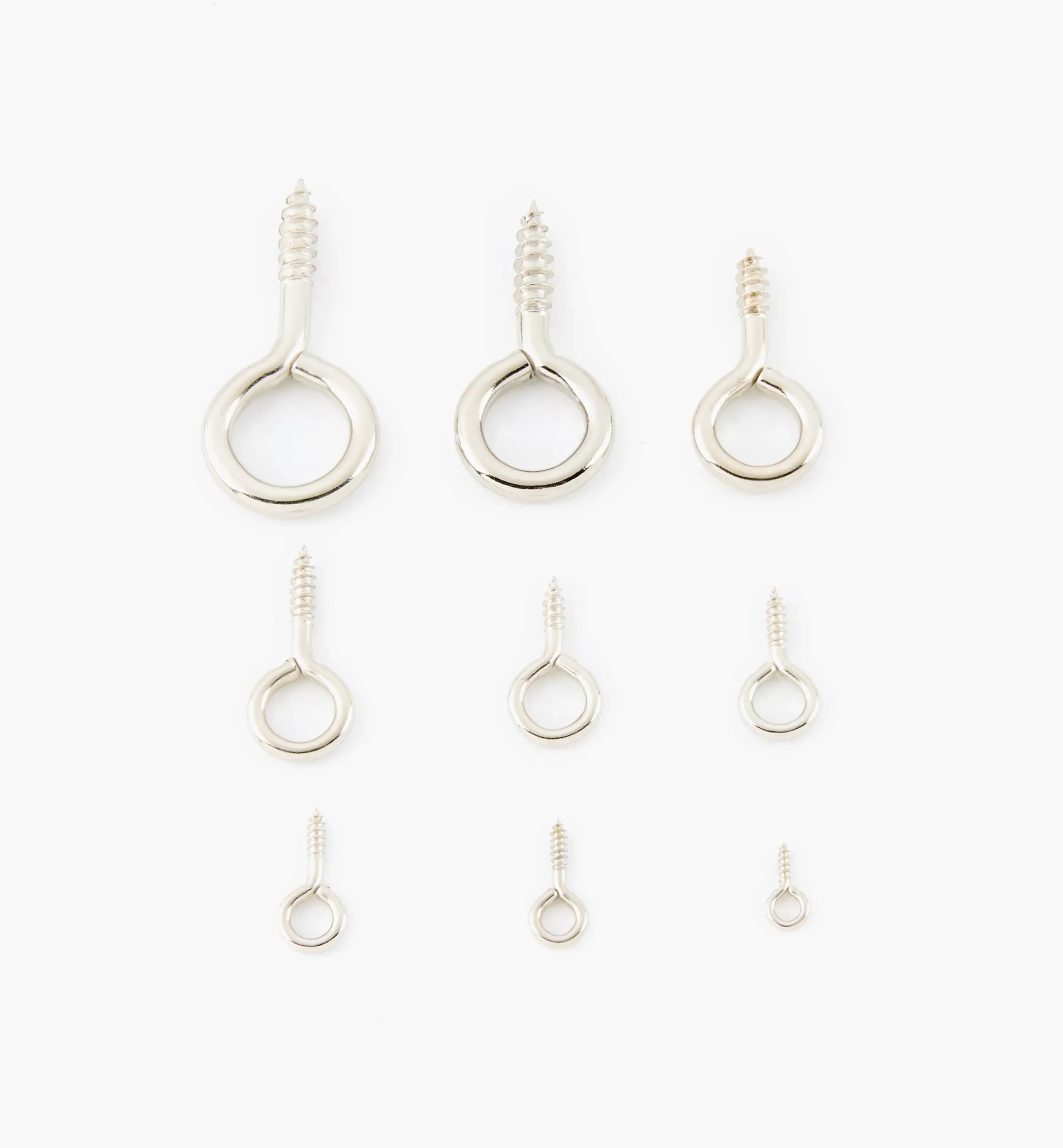 Lee Valley Hooks>Nickel-Plated Screw Eyes